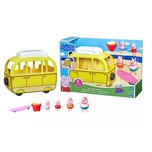Hasbro Peppa Pig‎ Peppa's Beach Campervan Peppa, George, Mummy & Daddy Pig 2022